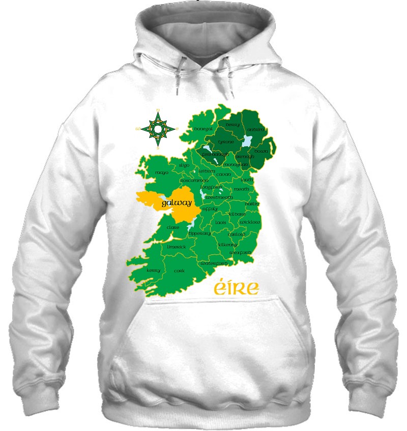 Galway Ireland County Map Eire Irish Travel Mugs