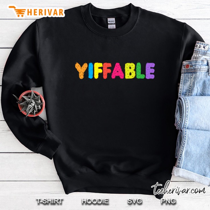 Furry Shirt Yiffable Rainbow Yiff Sweatshirt