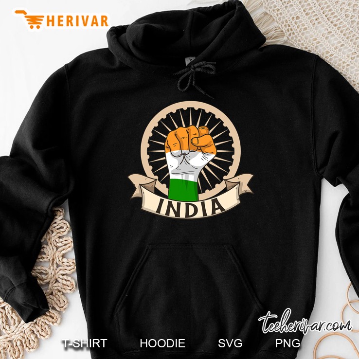 India Independence Day 15 August Indian Flag Patriotic Gift Hoodie