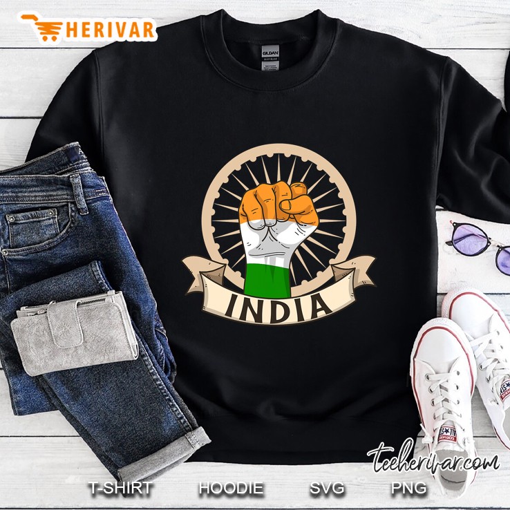 India Independence Day 15 August Indian Flag Patriotic Gift Sweatshirt