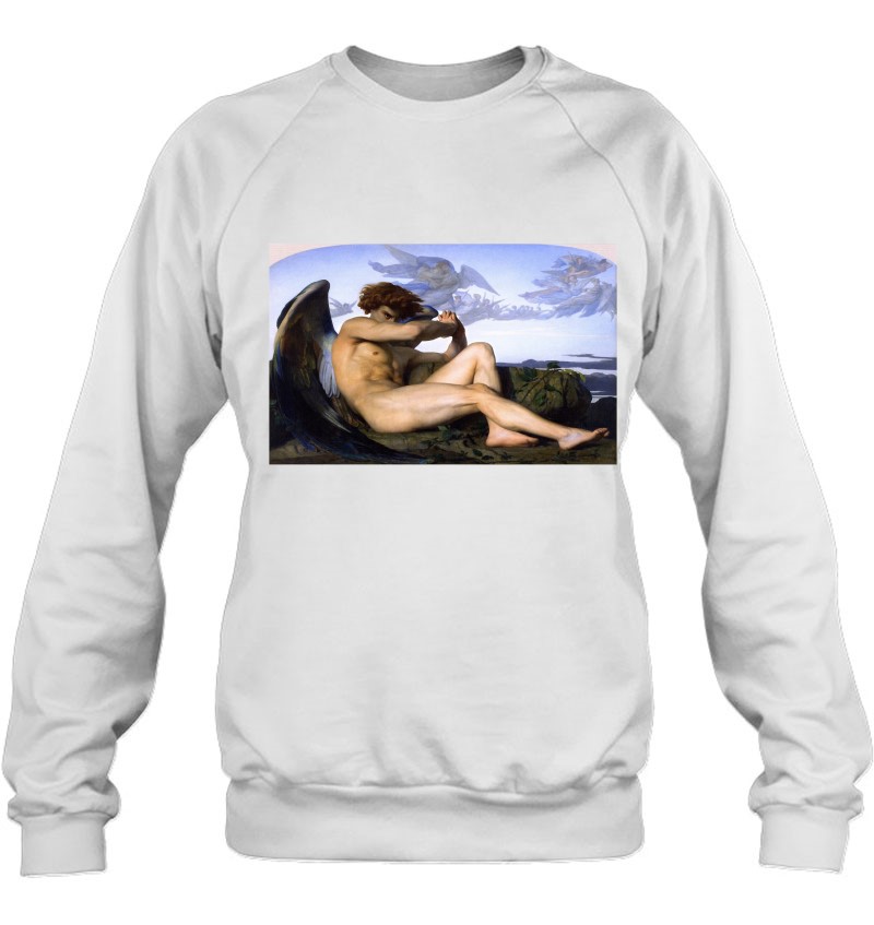 Fallen Angel Alexandre Cabanel Christian Religious Art Pullover Sweatshirt