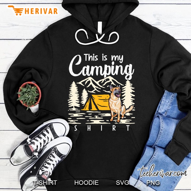 Campfire German Shepherd This Is My Camping Hoodie