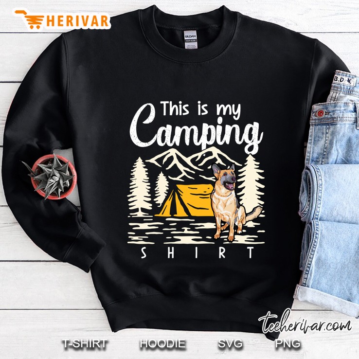 Campfire German Shepherd This Is My Camping Sweatshirt