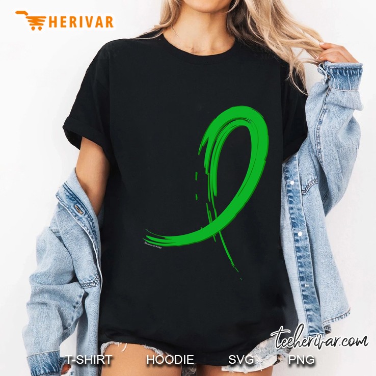 Bile Duct Cancer Green Graffiti Ribbon Ladies Tee