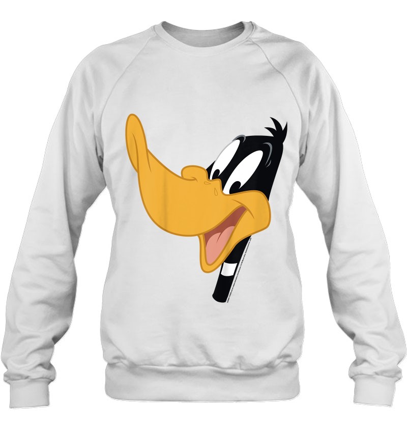 Kids Looney Tunes Daffy Duck Big Face Sweatshirt
