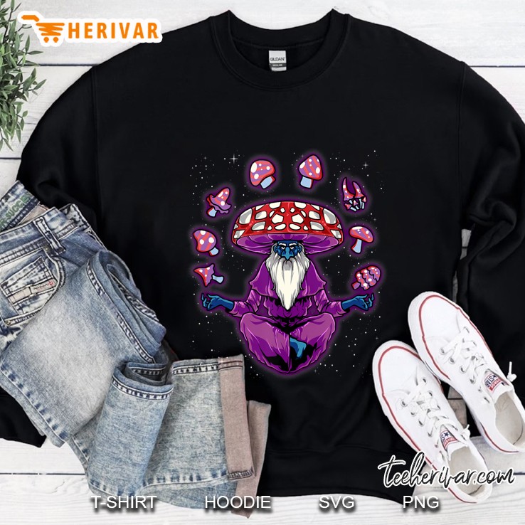 Funny Magic Mushroom Shroom Wizard Trippy Lsd Acid Trip Sweatshirt