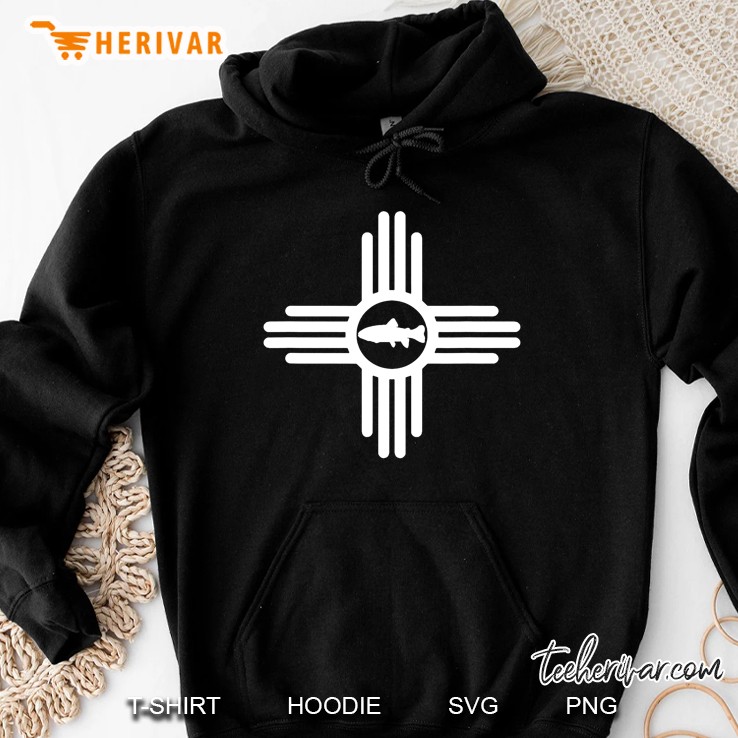 New Mexico Zia Sun Rio Grande Cutthroat Trout Fishing Gear Hoodie