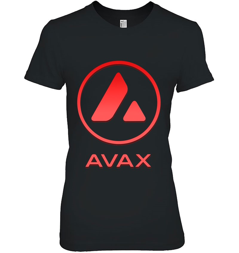  Avalanche AVAX Red Logo Image Cryptocurrency T-Shirt