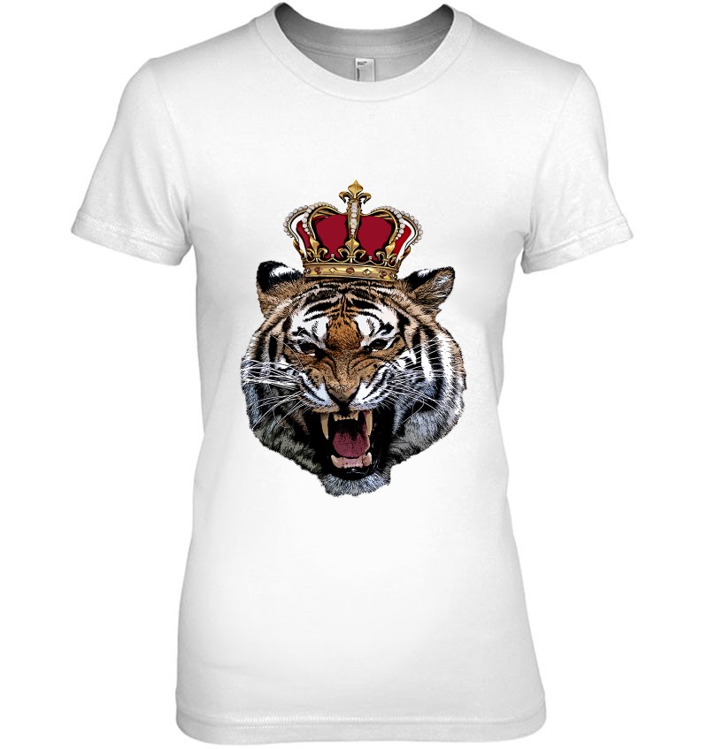 tiger wearing a crown