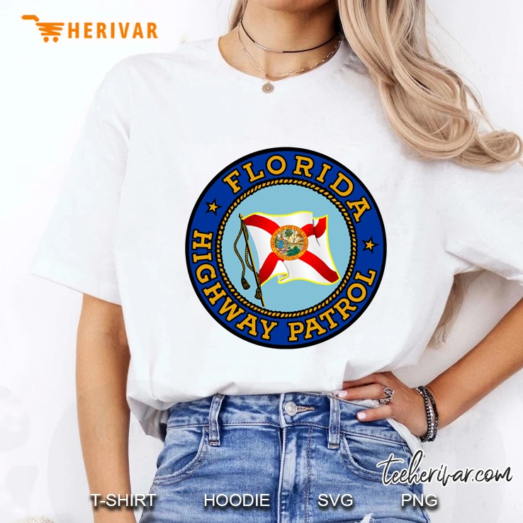 Florida Highway Patrol Flag Pullover Ladies Tee
