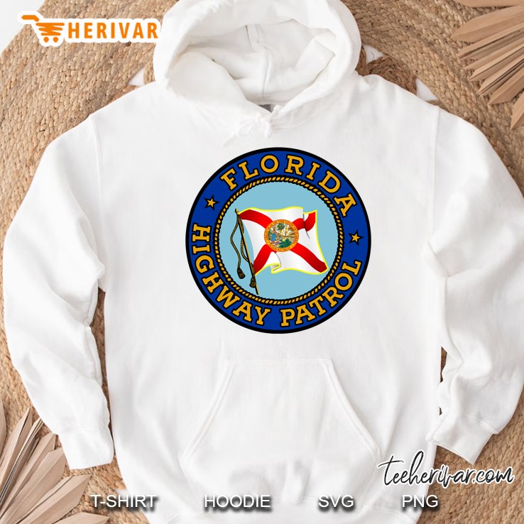 Florida Highway Patrol Flag Pullover Hoodie