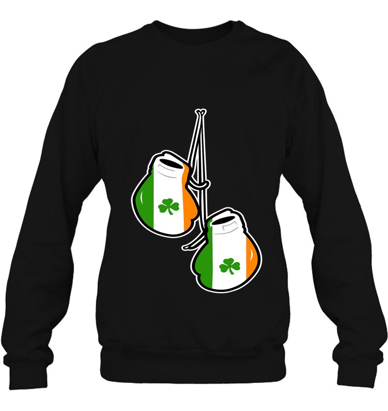 Ireland Flag Shamrock Irish Boxing Gloves Sweatshirt