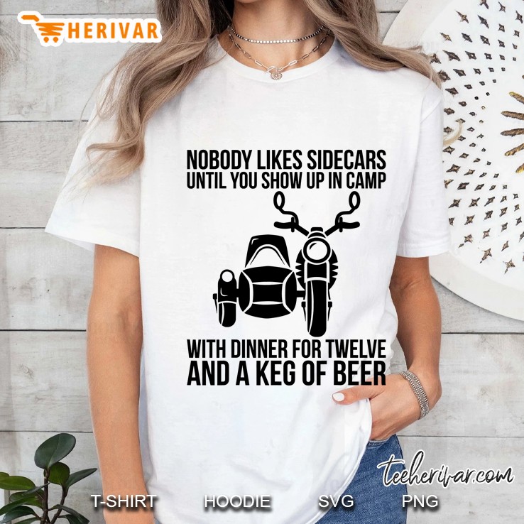 Motorcycle Sidecar Offroad Motorcyclists Ladies Tee