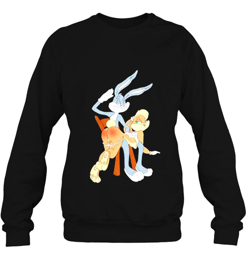 Naughty Bugs Bunny And Lola Butt Slap Looney Tunes Lovers Gift Sweatshirt