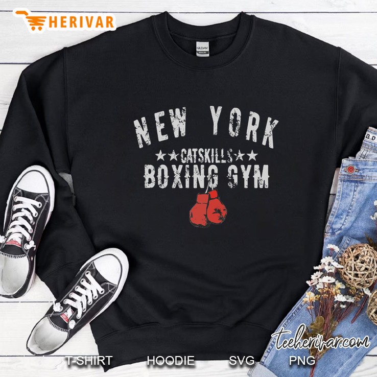 Catskills New York Retro Boxing Gym Sweatshirt