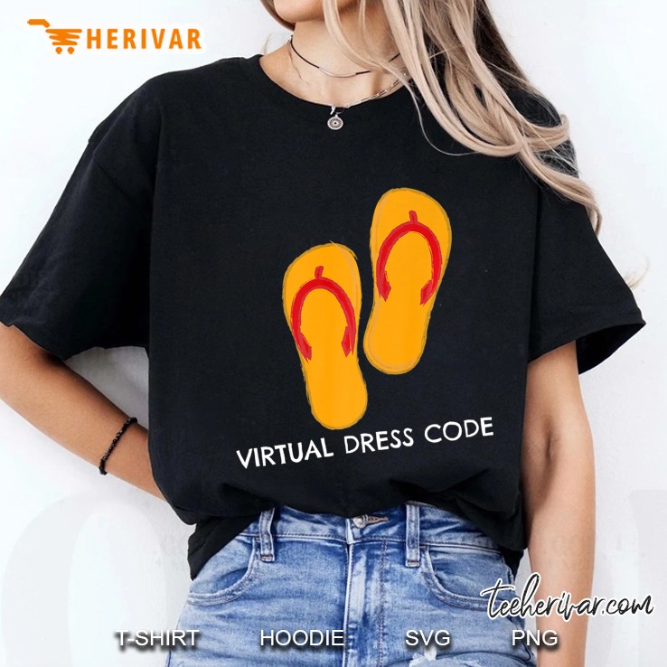 Virtual Teacher 2021 Work From Home Funny Flip Flops Ladies Tee