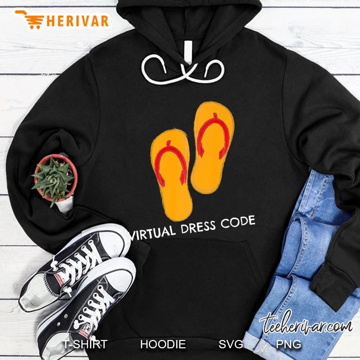 Virtual Teacher 2021 Work From Home Funny Flip Flops Hoodie