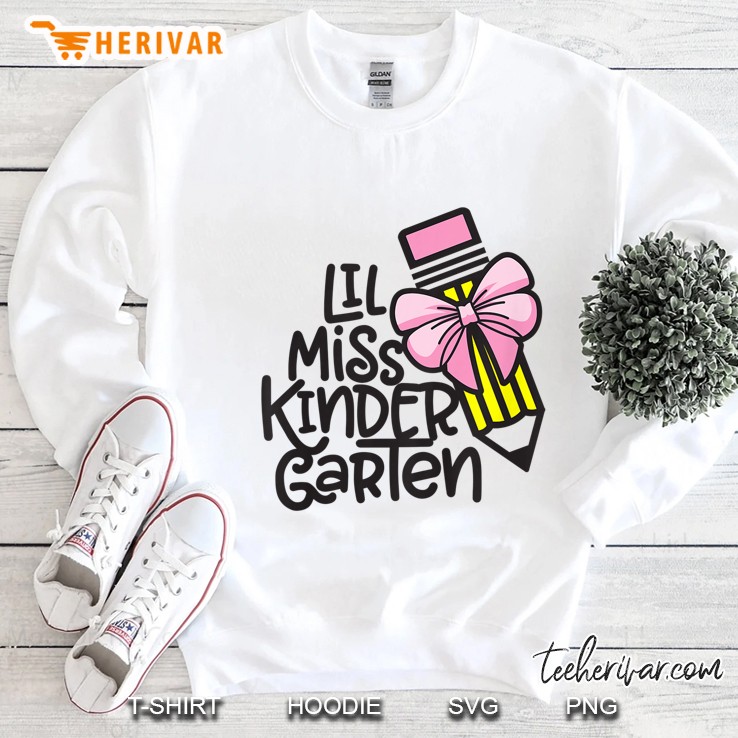 Kids Little Miss Kindergarten Shirt Back To School First Day Sweatshirt