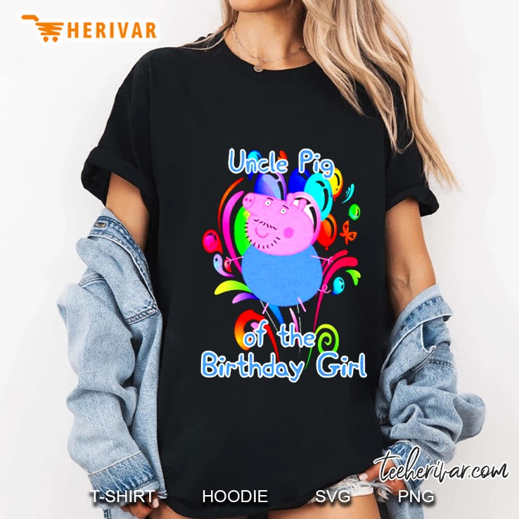 Uncle Pig Of The Birthday Girl Ladies Tee