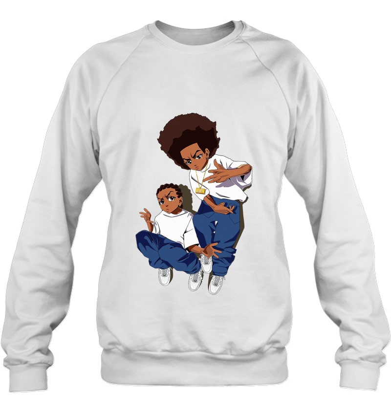 Boondock Riley-Huey Black Sitcom African American Cartoon Sweatshirt