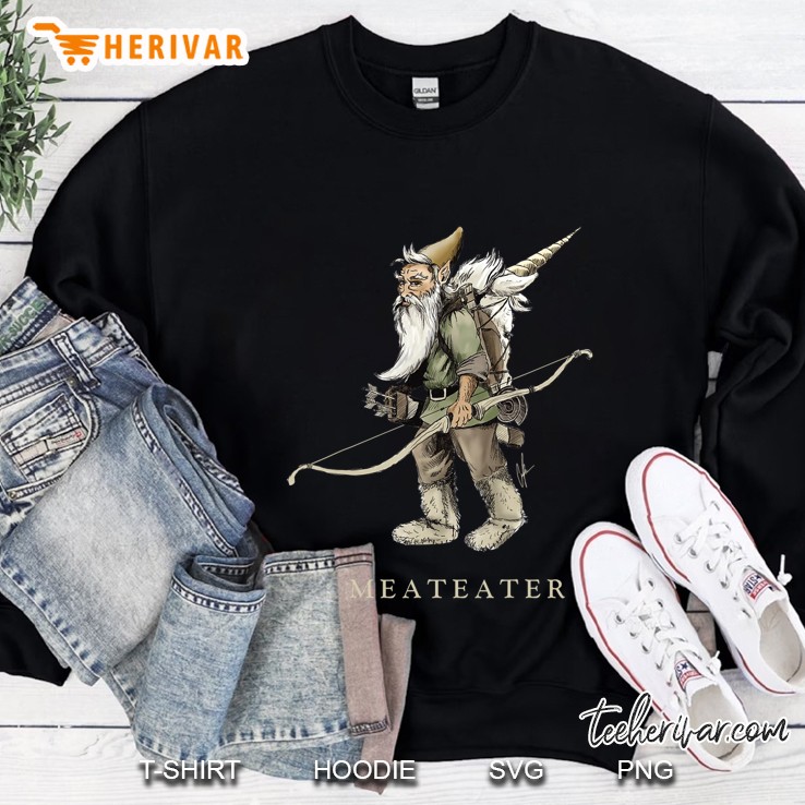 MeatEater Gnome Packing Out A Unicorn Sweatshirt