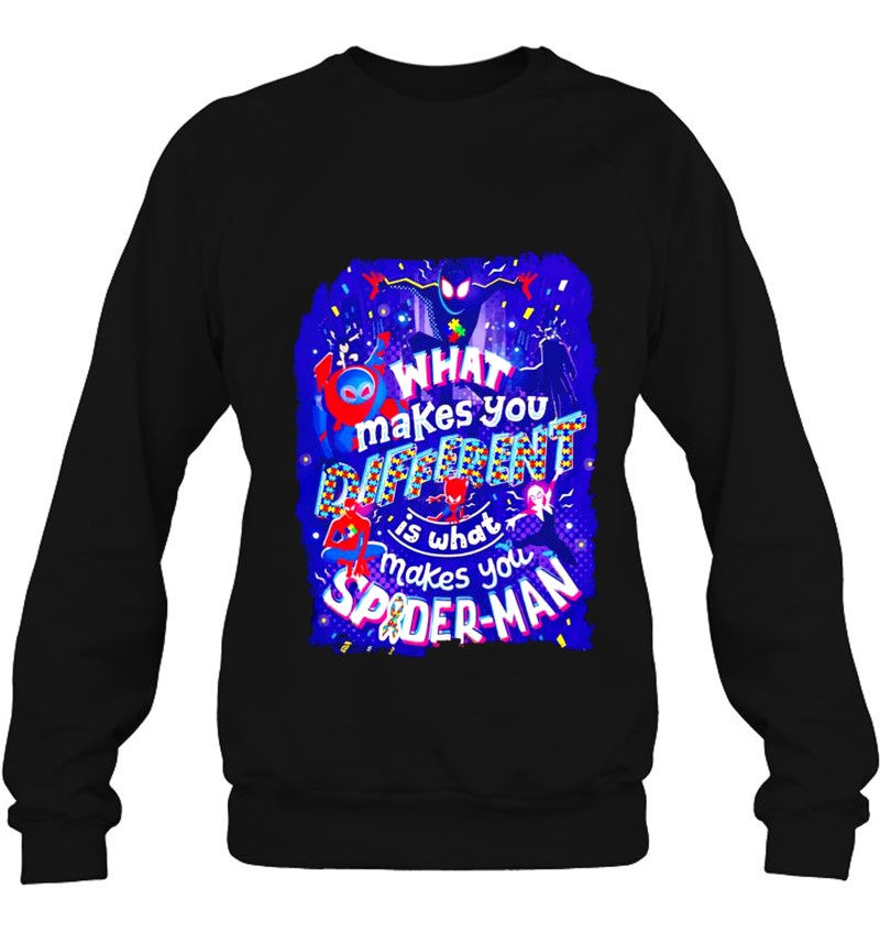 Autism Awareness What Make You Different Is What Make You Spider Man Sweatshirt