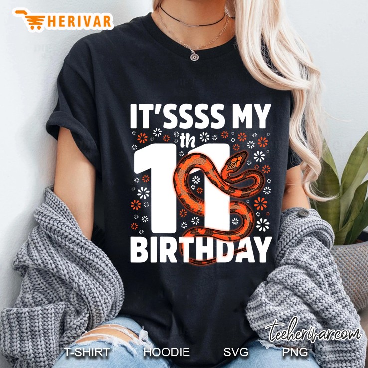 11 Years Old Snake 11Th Birthday Party Boa Python Reptile Ladies Tee