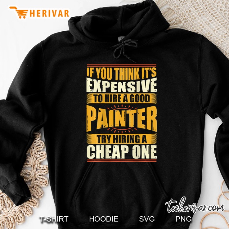 Back Print Mens Womens Funny Painter Repair Worker Hoodie