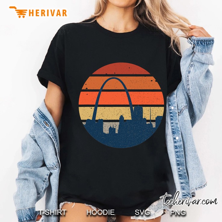 Vintage Sunset St. Louis, Missouri, Stl 314 Ver2 Ladies Tee