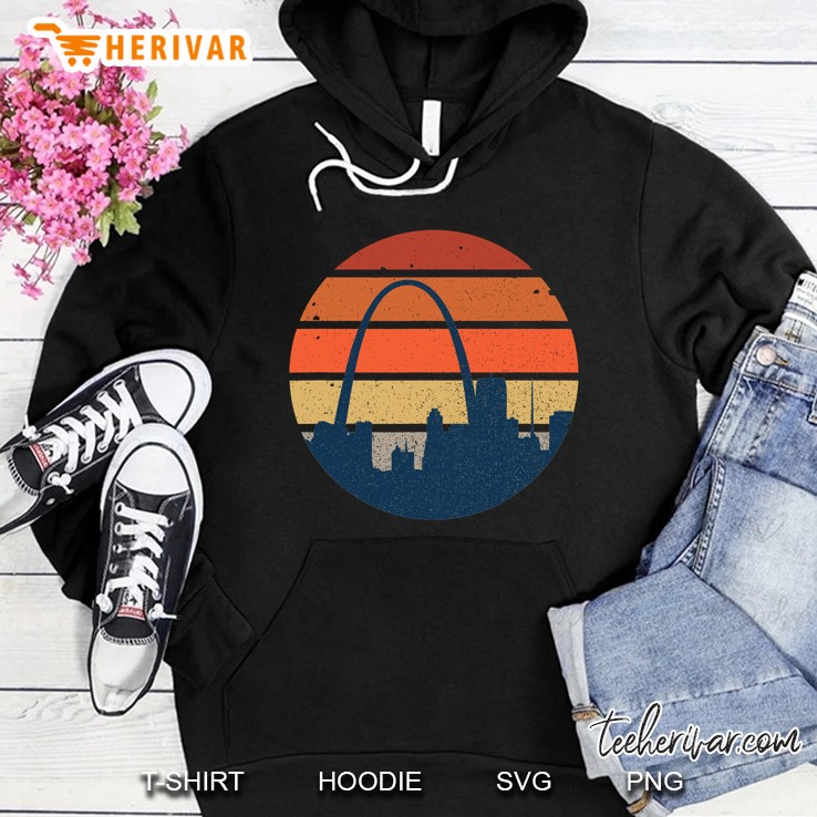 Vintage Sunset St. Louis, Missouri, Stl 314 Ver2 Hoodie