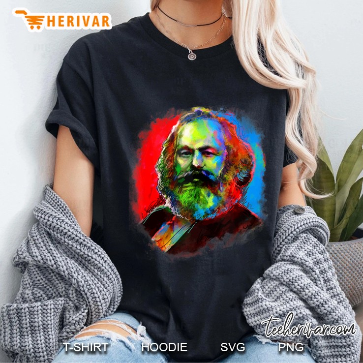 Karl Marx Tshirt Marxism Socialism Communism Ladies Tee