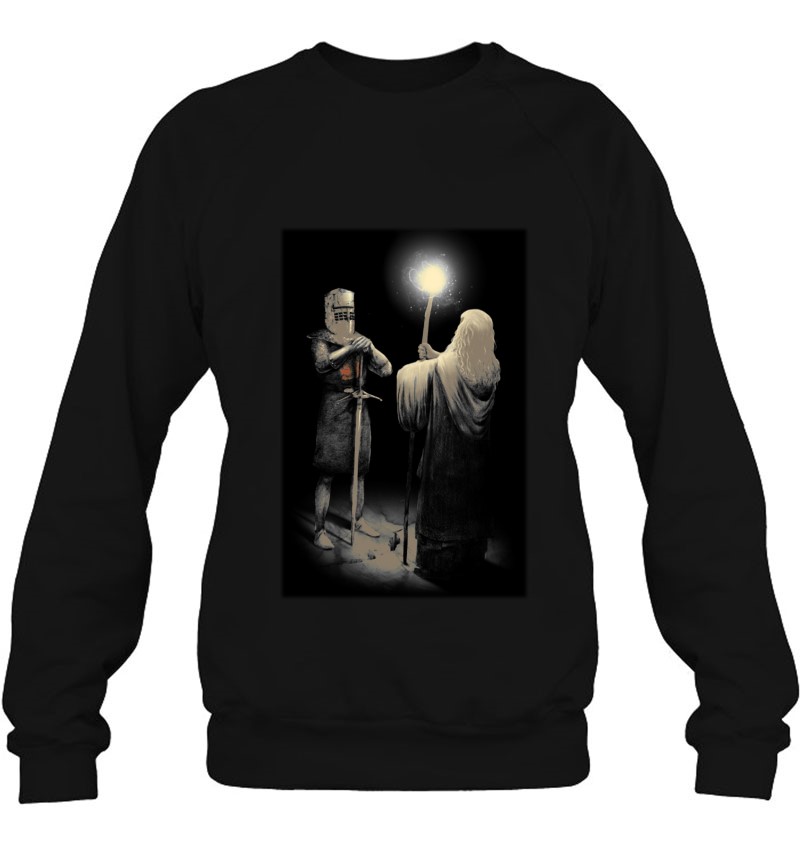 Monty Python And The Holy Grail Black Knight And Gandalf Sweatshirt