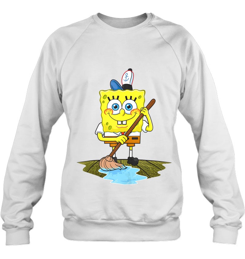 Spongebob Squarepants - Spongebob Mopping The Floor Sweatshirt