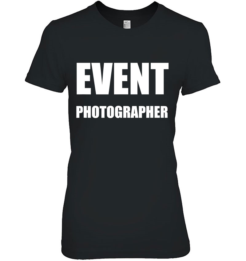 Event Photographer Front Back Print Official Uniform Work Hoodie