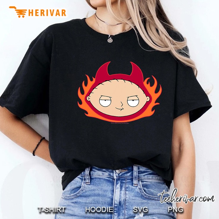Family Guy Stewie Flaming Devil Ladies Tee