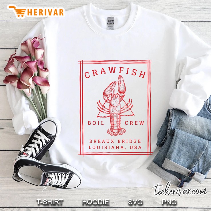 Crawfish Crew Breaux Bridge Retro Cajun Seafood Gift Sweatshirt