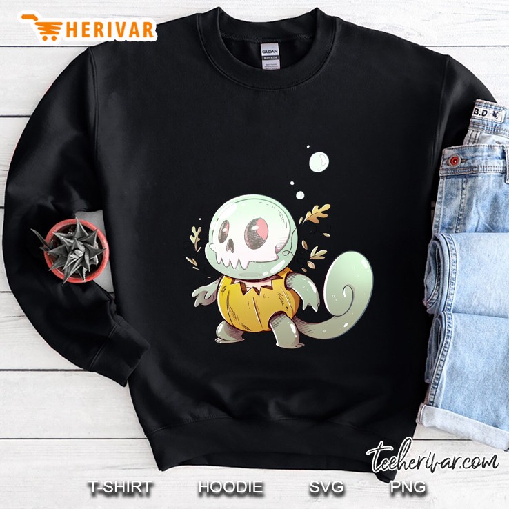 Skull Pumpkin Squirtle Pokemon Halloween Costume Sweatshirt