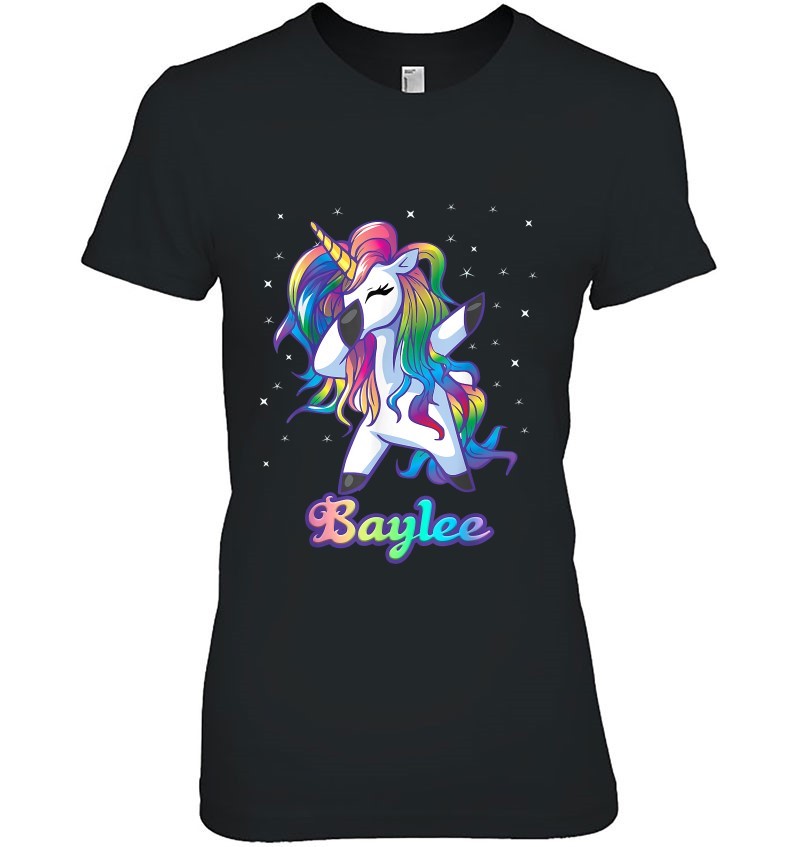 Baylee Name Personalized Custom Rainbow Unicorn Dabbing Mugs