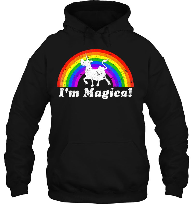 I'm Magical Rainbow Unicow Shirt Funny Cow Unicorn Tee Mugs