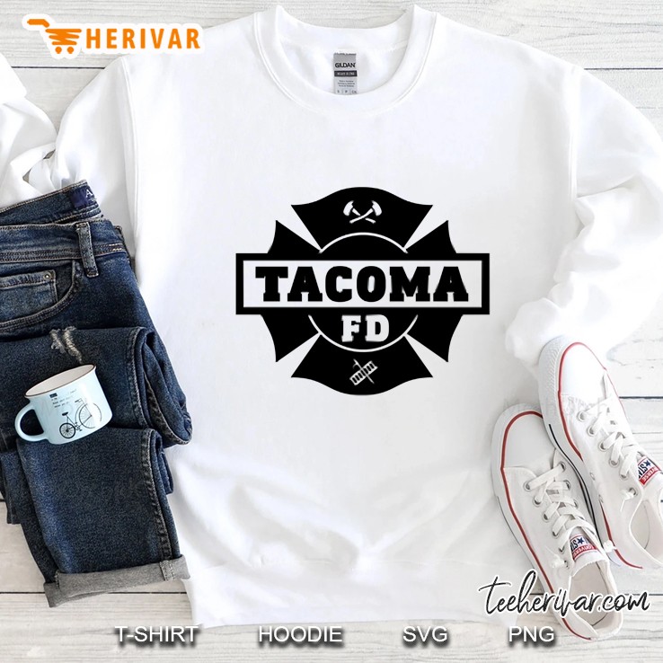 Tacoma Fd Logo Crossed Axes Silhouette Sweatshirt