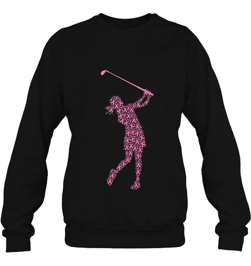 Breast Cancer Awareness Pink Ribbon & Survivor - Golf Swing Sweatshirt