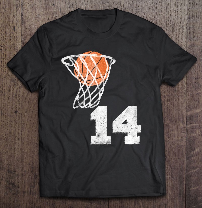 Vintage Basketball Jersey Number 14 Player Number Shirt