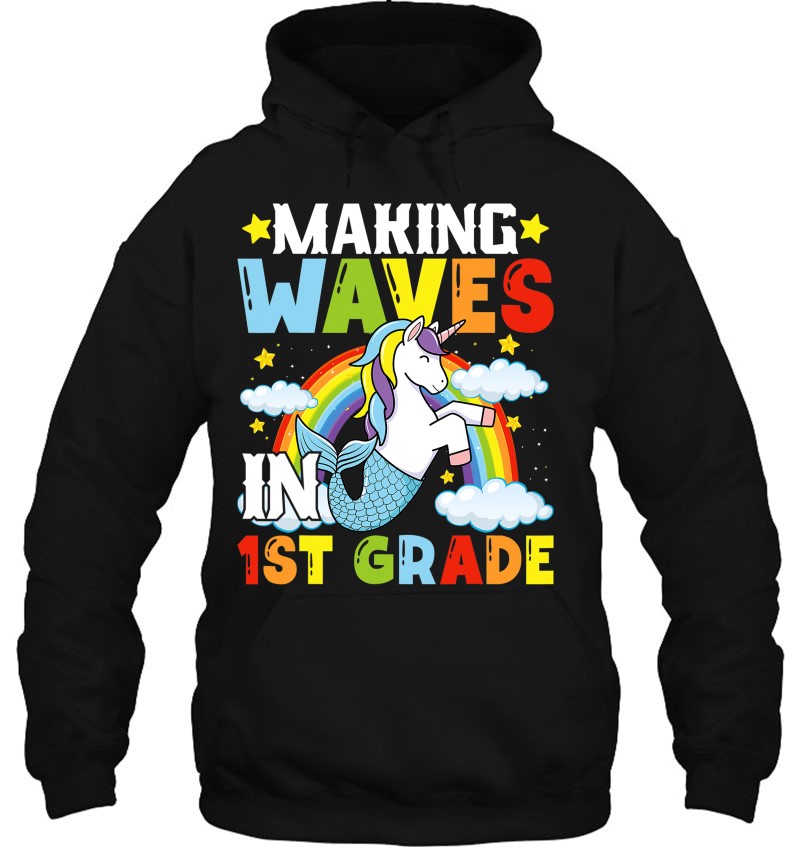 Making Waves In 1St Grade Mermaid Unicorn Back To School Mugs