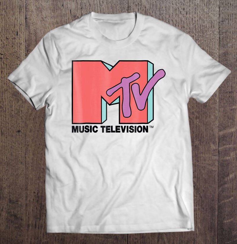 Classic Mtv Pink And Green Logo Music Television T- Shirts T-Shirts ...