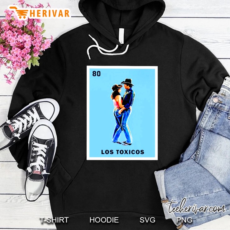 Los Toxicos Bud And Sissy Urban Cowboy Loteria Card Hoodie