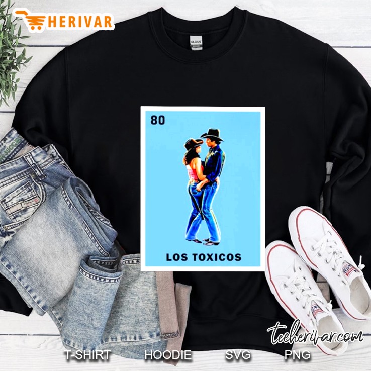 Los Toxicos Bud And Sissy Urban Cowboy Loteria Card Sweatshirt