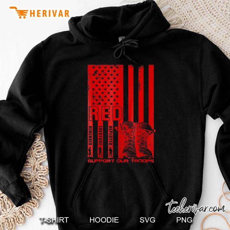 Red Friday Military Shirt Support Our Troops Hoodie