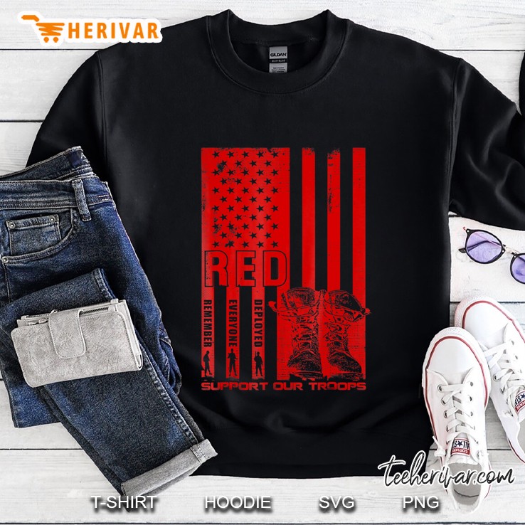 Red Friday Military Shirt Support Our Troops Sweatshirt