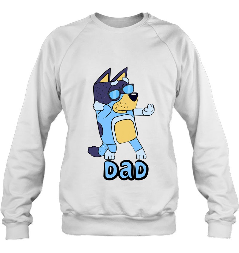 Dad Cartoon Bluey Dad Lovers Family For Men Sweatshirt