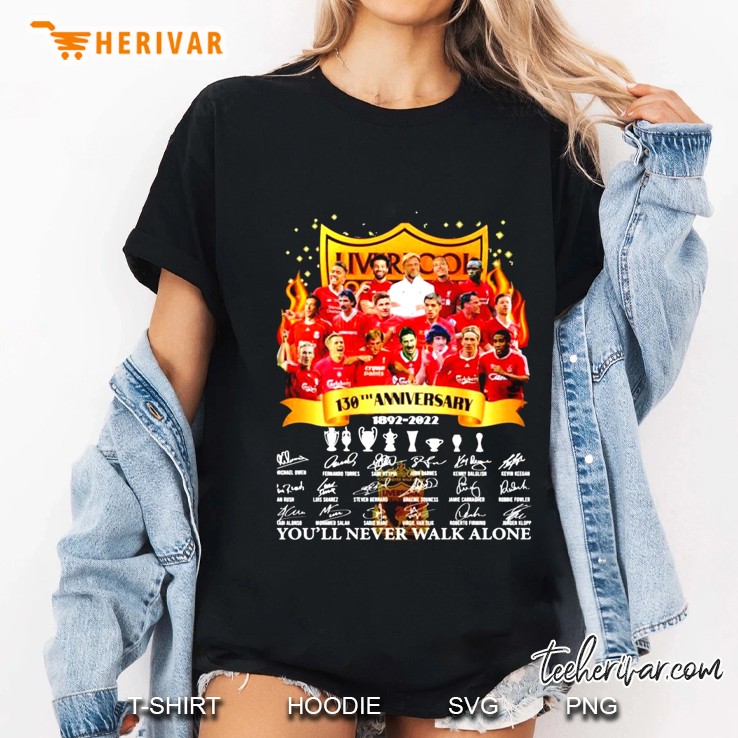 Liverpool 130Th Anniversary 1892 2022 Signatures Ladies Tee